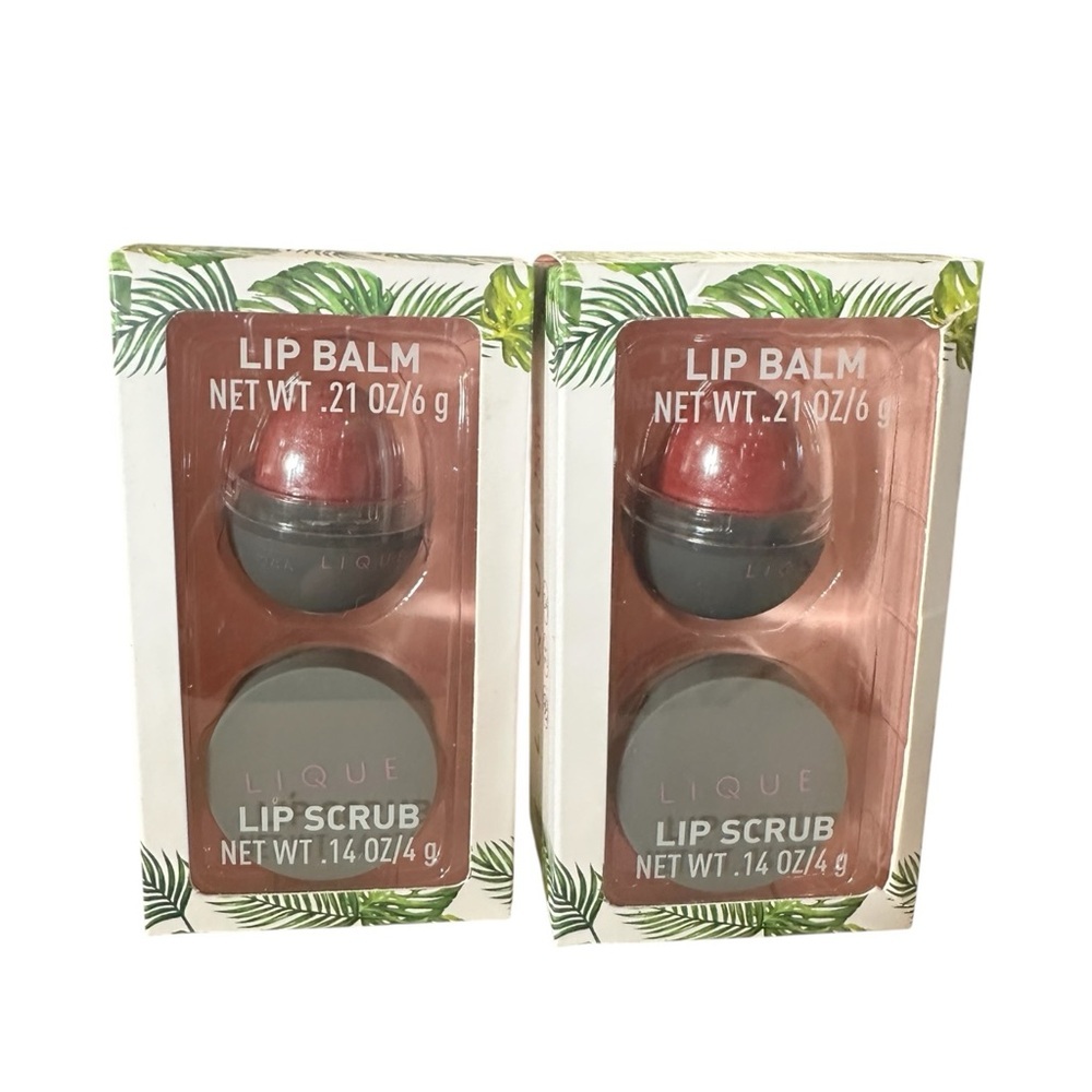 Lique Lip Care Kit Lip Balm & Lip Scrub Set Hydrating Exfoliating Duo